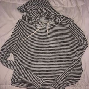 Charlotte Russe Striped Hoodie